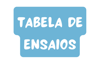 Tabela de Ensaios